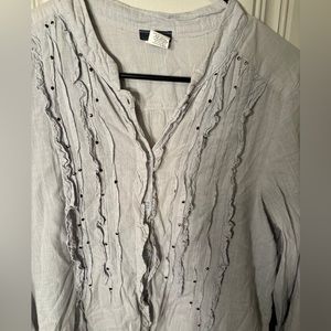 💭▪️ Gray Boutique Blouse